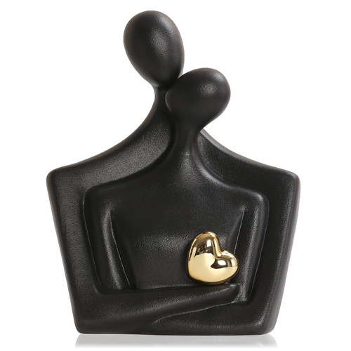 Porcelain Anniversary Gifts Romantic Couple Figurines Statue Gold Eternal Heart Figurine Hugging Couple Sculptures used for Home Love Decor for Office Bookshelf Desktop Couple Showpiece Porcelain Anniversary Gifts Romantic Couple Figurines Statue Gold Eternal Heart Figurine Hugging Couple Sculptures used for Home Love Decor for Office Bookshelf Desktop Couple Showpiece