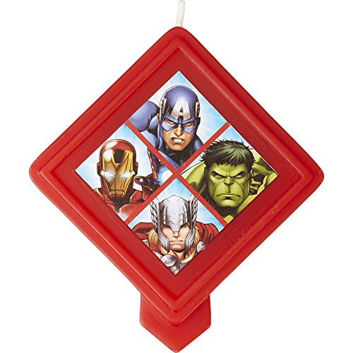 Wilton Marvel Avengers Birthday Candle, Multicolor Wilton Marvel Avengers Birthday Candle, Multicolor