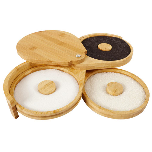 Rousytn Margarita Salt Rimmer, 3-Tier Glass Rimmer Bamboo Sugar Salt Box with Sponge, Bartender Tool for Cocktails, Suitable for Party or Home Bar Rousytn Margarita Salt Rimmer, 3-Tier Glass Rimmer Bamboo Sugar Salt Box with Sponge, Bartender Tool for Cocktails, Suitable for Party or Home Bar
