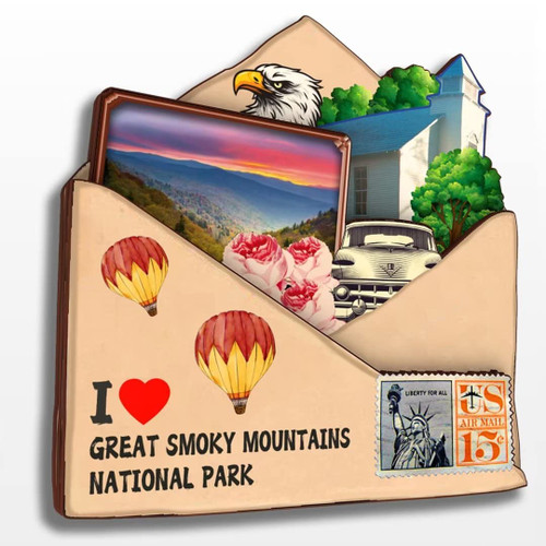 Great Smoky Mountains National Park Magnet Refrigerator Magnet Wooden Collection 3D Wooden Handmade Travel City Souvenir Home Decoration Gift-Park Great Smoky Mountains National Park Magnet Refrigerator Magnet Wooden Collection 3D Wooden Handmade Travel City Souvenir Home Decoration Gift-Park