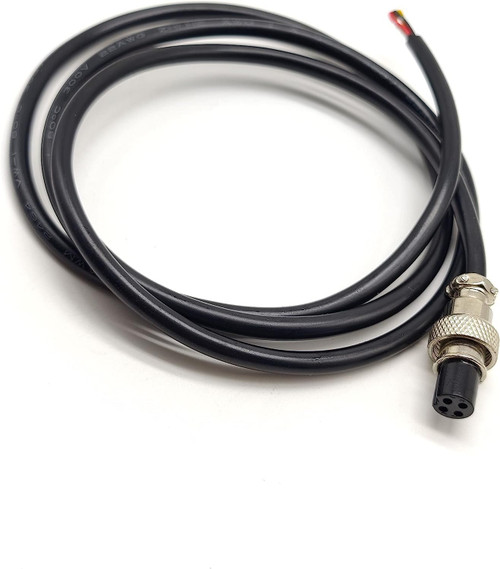 Elecbee Connector GX12 4 Pin Female Air Plug Aviation Socket Cable 1M