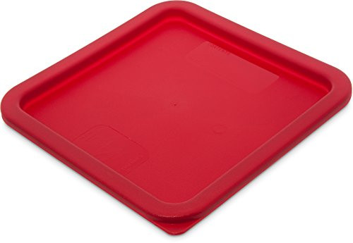 Carlisle 1074105 Storplus Square Container Lid, 6-8 Quart, Red