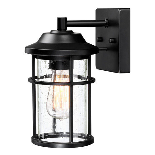 Outdoor Wall Lantern, Exterior Waterproof Wall Sconce Light Fixture, Anti-Rust Black Wall Mount Lighting with Seeded Glass Shade, E26 Socket Front Porch Lights for Outside, Modern House, Garage, Patio Outdoor Wall Lantern, Exterior Waterproof Wall Sconce Light Fixture, Anti-Rust Black Wall Mount Lighting with Seeded Glass Shade, E26 Socket Front Porch Lights for Outside, Modern House, Garage, Patio