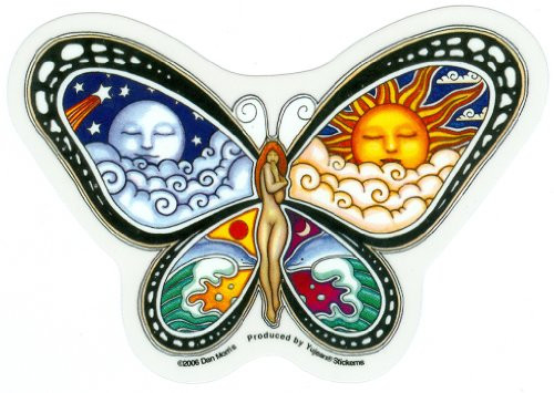 Nymph Butterfly By Dan Morris - Sticker / Decal