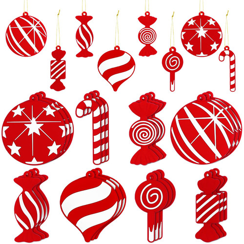 XIMISHOP 24pcs Christmas Candy Cane Ornaments, Christmas Tree Hanging Candy Lollipop Peppermint Ball Ornaments Decoration for Home Holiday Xmas Tree Party Favor XIMISHOP 24pcs Christmas Candy Cane Ornaments, Christmas Tree Hanging Candy Lollipop Peppermint Ball Ornaments Decoration for Home Holiday Xmas Tree Party Favor