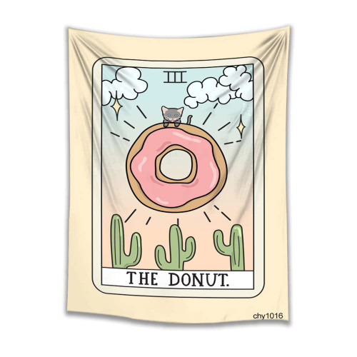 Customizable, Kolaimo The Donut Gothic Tarot Card Tapestry Medieval Europe Wall Hanging Bohemian Bedroom Living Room Dorm Decor Customizable, Kolaimo The Donut Gothic Tarot Card Tapestry Medieval Europe Wall Hanging Bohemian Bedroom Living Room Dorm Decor