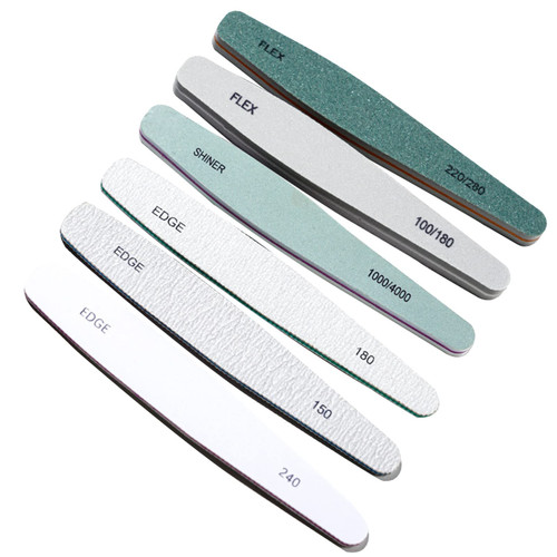 Manicure Nail File Six Piece Set Nail Polish Strip Polishing Strip Manicure Nail File Set Reusable Rough Nail File (AS Show, One Size)
