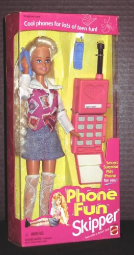 Barbie Phone Fun SKIPPER Doll w Secret Surprise Play Phone For YOU! (1995)