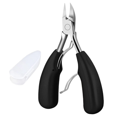 Toenail Clippers Nail Clippers for Thick Nails - Toenail Clippers for Thick Nails,Toe Nail Clippers,Toenail Clippers for Seniors Thick Toenails,Black - YAWALL