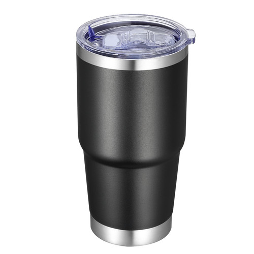 VEGOND 20 oz Tumbler with Lid and Straw, Stainless Steel Double Wall Vacuum Insulated Travel Mug Powder Coated Coffee Cup for Cold & Hot Drinks, Black 1 Pack VEGOND 20 oz Tumbler with Lid and Straw, Stainless Steel Double Wall Vacuum Insulated Travel Mug Powder Coated Coffee Cup for Cold & Hot Drinks, Black 1 Pack