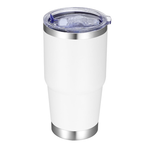 VEGOND 20 oz Tumbler with Lid and Straw, Stainless Steel Double Wall Vacuum Insulated Travel Mug Powder Coated Coffee Cup for Cold & Hot Drinks, White 1 Pack VEGOND 20 oz Tumbler with Lid and Straw, Stainless Steel Double Wall Vacuum Insulated Travel Mug Powder Coated Coffee Cup for Cold & Hot Drinks, White 1 Pack