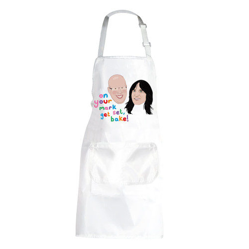 POFULL Baking Gift On Your Mark Get Set Bake Apron Comedy Gift (2on your mark get Apron)