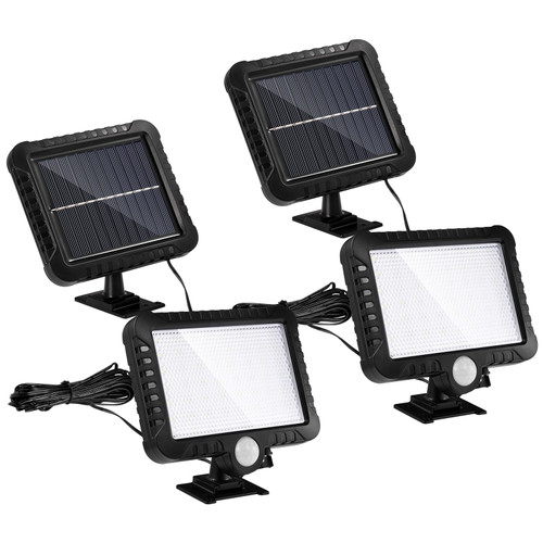 Bellanny Solar Outdoor Flood Light, 6500K 56LEDs Dusk to Dawn Motion Sensor Light with 16.5ft Cable, IP65 Waterproof Wall Security Light with Separated Solar Panel, for Indoor, Outside, Yard (2PCS) Bellanny Solar Outdoor Flood Light, 6500K 56LEDs Dusk to Dawn Motion Sensor Light with 16.5ft Cable, IP65 Waterproof Wall Security Light with Separated Solar Panel, for Indoor, Outside, Yard (2PCS)