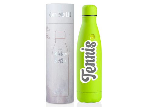 Tennis Gifts for Tennis Lovers, Tennis Themed 17oz Stainless Steel Water Bottle, Perfect Birthday for Teens Girls, Boys, Women, Tennis Players, Tennis Coach, Daughter,