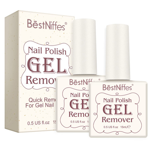 Gel Nail Polish Remover, 2 Pack Professional Gel Polish Remover for Nails, Remove Gel Nail Polish In 3-5 Minutes,Quick & Easy Polish Remover,No Need For Foil,Soaking or Wrapping 15ml/0.5fl.oz