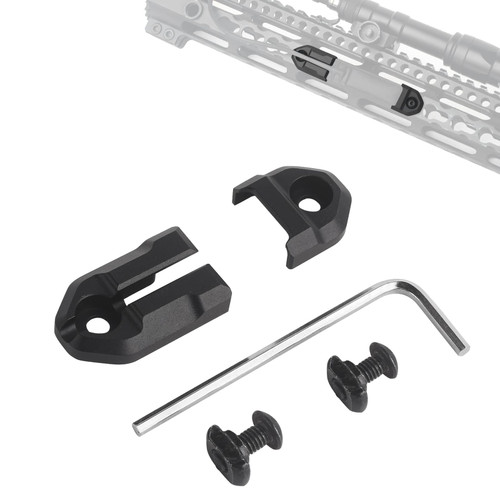 rdzzwxw Remote Pressure Switch Mount Plate, Aluminum Tactical Weapon Light Tape Switch Mount Plate for ST07 DBAL-A2 M300 M600, Low-Profile Pressure Mount Pad Panel for Mlok/Keymod Rail