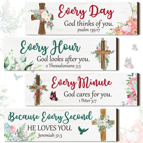 4 Christian Wall Art Bible Verses Wall Decor Religious Wall Decor Scripture Wall Decor Christian Home Decor Rustic Sign Church Decorations Inspirational God Wall Decor Spiritual Christian Gifts Women 4 Christian Wall Art Bible Verses Wall Decor Religious Wall Decor Scripture Wall Decor Christian Home Decor Rustic Sign Church Decorations Inspirational God Wall Decor Spiritual Christian Gifts Women