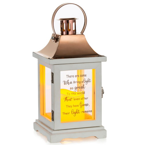 Memorial Lantern Sympathy Gift for Loss of Loved One - Memorial Gifts for Loss of Mother Mom Father Dad Husband Son Grandma Sister Brother Thoughtful Funeral Rememberance Condolence Bereavement