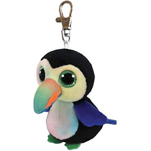 T&Y Ty Beanie Boos BEAKS - Toucan bird Clip Key Chain Plush