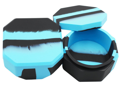 vitakiwi 223ml Large Silicone Container Concentrate Food Storage Jar Non-stick Multi-use (Blue Black)