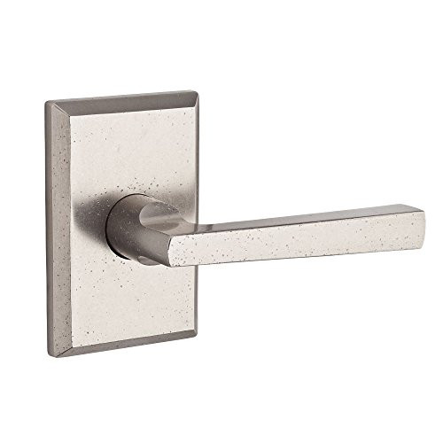 Baldwin HDTAPLRSR492 Reserve Half Dummy Taper with Rustic Square Rose, White Bronze Finish, Left Hand