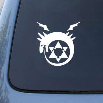 Full Metal Homunculus Anime Sticker Decal Notebook Car Laptop 5" (White)