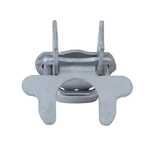 1-3/8" x 1-3/8" Kennel Gate Latch, VIVIDA Chain Link Dog Kennel Latch, for 1-3/8" Kennel Gate Frame & 1-3/8" Kennel Panel Frame, U-Bolt & Nuts Included, Galvanized Steel, 1 PCS