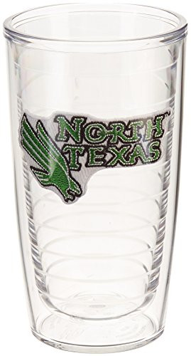 Tervis North Texas University Emblem Tumbler (Set of 4), 16 oz, Clear