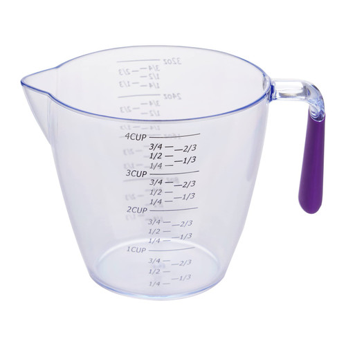 iiniim Transparent Measuring Jug Kitchen Baking Measuring Cups with Handle 1000ml One Size