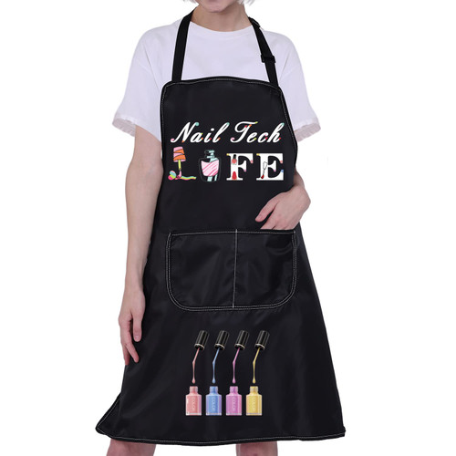 CMNIM Nail Tech Apron Nail Technician Apron for Women With Pockets Nail Tech Gift Nail Artist Gift Nail Lover Gift Nail Tech Life Apron (Nail Apron) CMNIM Nail Tech Apron Nail Technician Apron for Women With Pockets Nail Tech Gift Nail Artist Gift Nail Lover Gift Nail Tech Life Apron (Nail Apron)