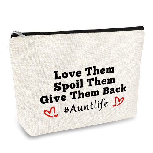 Aunt Gifts Aunt Life Makeup Bag Auntie Gifts from Niece Nephew Aunt Birthday Gift Cosmetic Bag Mothers Day Christmas Retirement Aunt Gifts for Aunt Auntie Aunty Aunt Announcement Gift Travel Pouch Aunt Gifts Aunt Life Makeup Bag Auntie Gifts from Niece Nephew Aunt Birthday Gift Cosmetic Bag Mothers Day Christmas Retirement Aunt Gifts for Aunt Auntie Aunty Aunt Announcement Gift Travel Pouch