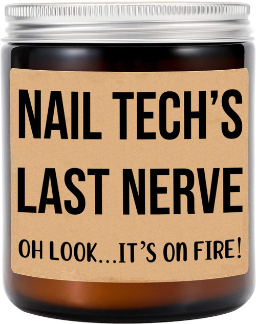 Nail Tech Last Nerve Candle - Personalized Gift for Nail Tech - Funny Gift for Nail Tech - Nail Tech Gifts - Birthday Gift for Nail Tech Nail Tech Last Nerve Candle - Personalized Gift for Nail Tech - Funny Gift for Nail Tech - Nail Tech Gifts - Birthday Gift for Nail Tech