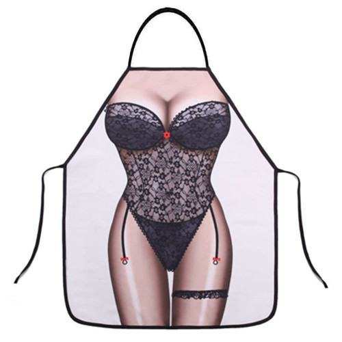 STIOEDYUAN Funny Cooking Adult Apron for Birthday Gifts Grilling Baking Apron Chef Gifts for Men Women Gag Prank Gifts (Lace, One Size)