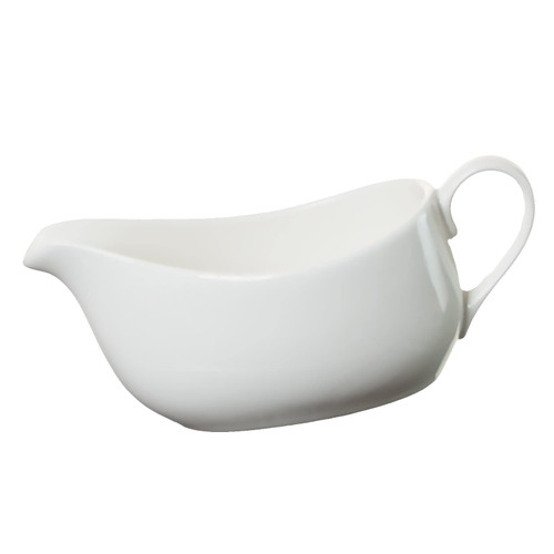 CLAPPER Gravy Boat White Ceramic, 14 oz Gravy Server Sauce Boat CLAPPER Gravy Boat White Ceramic, 14 oz Gravy Server Sauce Boat