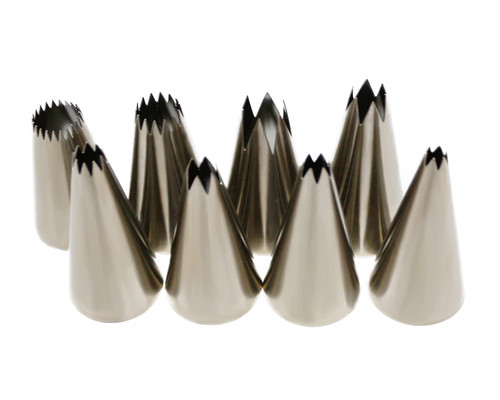 8pcs Icing Tips Set, Open Star Piping Tips Stainless Steel Pastry Tips Icing Piping Nozzle Cake Decorating Tip for Pastry Cupcakes Cakes Cookies Decorating, Baking Icing Tools 8pcs Icing Tips Set, Open Star Piping Tips Stainless Steel Pastry Tips Icing Piping Nozzle Cake Decorating Tip for Pastry Cupcakes Cakes Cookies Decorating, Baking Icing Tools