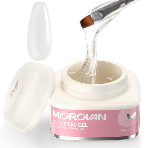 Morovan Hard Gel For Nails : Long-Lasting Builder Gel For Nails Extension Gel Builder For Nails Clear Hard Gel for Nail Strengthen Nail Sculpture Building Gel Nail Builder Gel