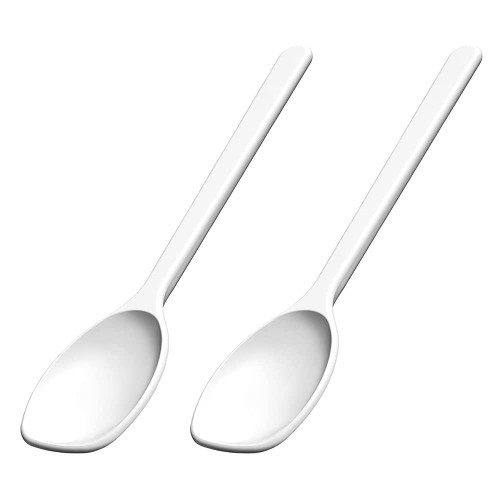 Rosti Spoon - Set of 2 - Heavy Duty - Melamine - White