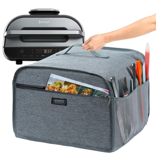 BAGSPRITE Dust Cover for Ninja Foodi Grill (Ninja FG551 Foodi Smart XL 6-in-1 Indoor Grill with Air Fry), Appliance Cover For Ninja Accessories, Ninja Air Fryer Accessories