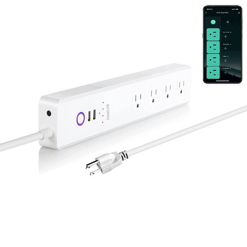 Zigbee Power Strip 16A, Zigbee Surge Protector, Zigbee Smart Power Strip, Voice/Timing/Remote, Compatible Alexa Google Home