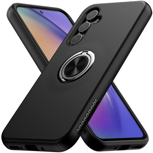 MMHUO for Galaxy A54 5G Case,Dual Layer Military Grade Drop Protection Slim Samsung A54 5G Kickstand Case with Hidden Ring Holder Shockproof Phone Case for Samsung Galaxy A54 5G (2023),Black MMHUO for Galaxy A54 5G Case,Dual Layer Military Grade Drop Protection Slim Samsung A54 5G Kickstand Case with Hidden Ring Holder Shockproof Phone Case for Samsung Galaxy A54 5G (2023),Black