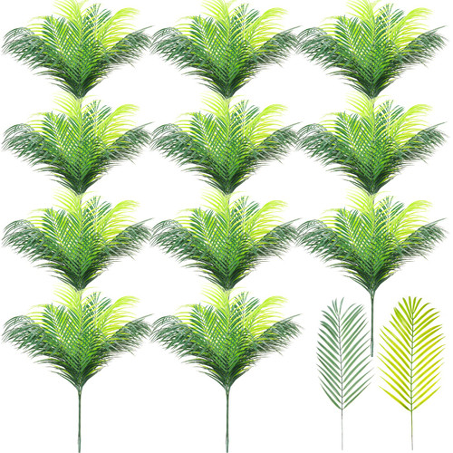 Tigeen 80 Pcs Artificial Palm Leaves 25'' Faux Palm Leaf Stems Tropical Greenery Tree Plants for Home Party Flowers Arrangement Wedding Decorations Hawaiian Luau Jungle Beach Wedding Party Tigeen 80 Pcs Artificial Palm Leaves 25'' Faux Palm Leaf Stems Tropical Greenery Tree Plants for Home Party Flowers Arrangement Wedding Decorations Hawaiian Luau Jungle Beach Wedding Party