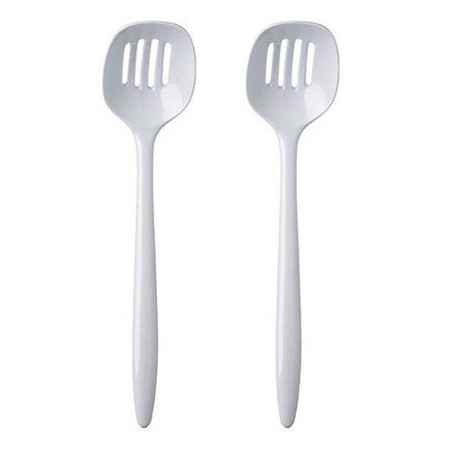 Rosti Mepal Slotted Spoon - Set of 2 - Melamine - White