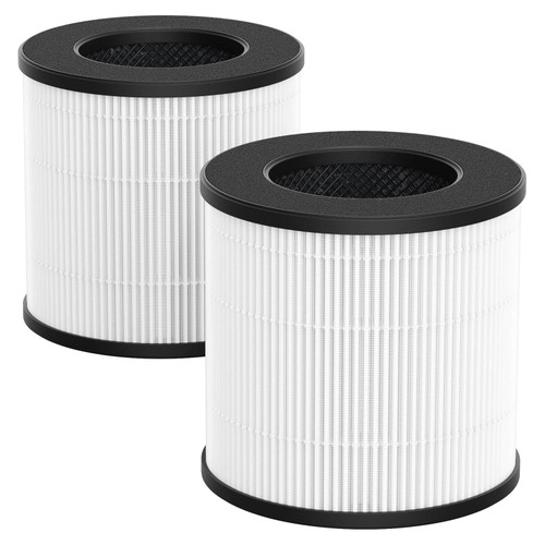 CFKREYA AC201B/PU-P05 Replacement Filte for FULMINARE PU-P05 Air Purifier Also Compatible with Purivortex AC201B Air Purifier, 3-in-1 H13 True HEPA Air Filter, 2-Pack