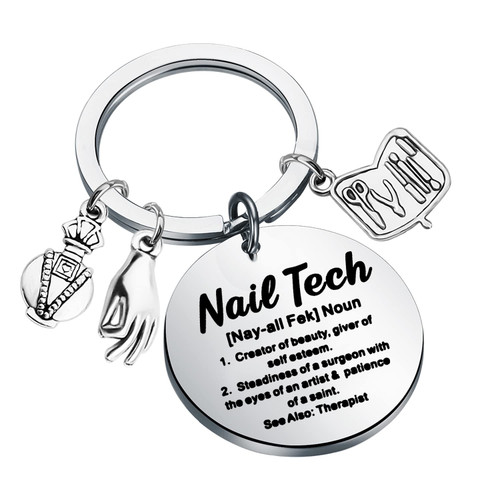 UJIMS Nail Technician Gifts Nail Lover Keychain Nail Graduation Jewelry for Women Manicurist Gift Beautician Jewelry (Nail Lover Keychain) UJIMS Nail Technician Gifts Nail Lover Keychain Nail Graduation Jewelry for Women Manicurist Gift Beautician Jewelry (Nail Lover Keychain)