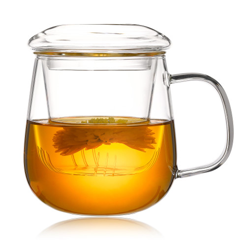 onepeng Glass Tea Cup with Infuser and Lid,17oz/ 500ml Borosilicate Glass Large Tea Mug with Infuser,Clear Tea cups for Loose Leaf Tea,Blooming Tea,Tea Bag (Glass Lid Teacup) onepeng Glass Tea Cup with Infuser and Lid,17oz/ 500ml Borosilicate Glass Large Tea Mug with Infuser,Clear Tea cups for Loose Leaf Tea,Blooming Tea,Tea Bag (Glass Lid Teacup)