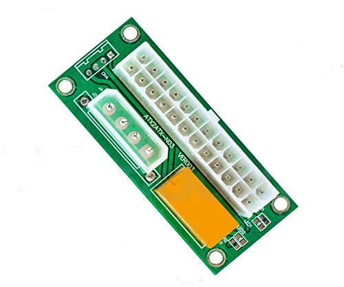 Multiple Power Supply Adapter, ATX 24Pin to Molex 4Pin Dual PSU Power Supply Sync Starter Extender Cable Card,Add2PSU For BTC Miner Machine BY HI POWERCCTV