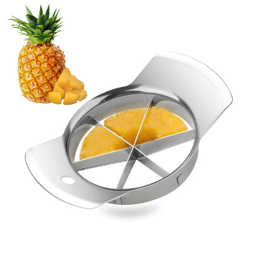 Choxila Pineapple Slicer, 6-slice Stainless Steel Pineapple Slicer Corer, Pineapple Cutter Tool Easy Fruit Gadget for Kitchen Choxila Pineapple Slicer, 6-slice Stainless Steel Pineapple Slicer Corer, Pineapple Cutter Tool Easy Fruit Gadget for Kitchen