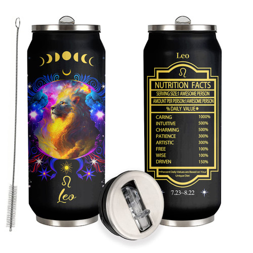YOPIGOT Leo Constellation Tumbler Zodiac Stainless Steel Tumbler Men Women Astrology Fans Birthday Gifts Zodiac Tumbler With Straw Lid Coffee Mugs Car Cup - 17 Oz YOPIGOT Leo Constellation Tumbler Zodiac Stainless Steel Tumbler Men Women Astrology Fans Birthday Gifts Zodiac Tumbler With Straw Lid Coffee Mugs Car Cup - 17 Oz