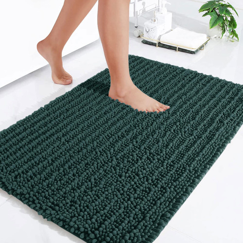Arotive Luxury Chenille Bathroom Rug Mat, Extra Soft Thick Absorbent Shaggy Bath Rugs, Non-Slip Machine Wash Dry Plush Bath Mats for Bathroom, Shower, and Tub (24"x16", Dark Green) Arotive Luxury Chenille Bathroom Rug Mat, Extra Soft Thick Absorbent Shaggy Bath Rugs, Non-Slip Machine Wash Dry Plush Bath Mats for Bathroom, Shower, and Tub (24"x16", Dark Green)