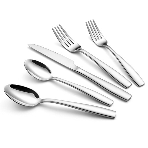 Onader 40 Piece Heavy Duty Silverware Set Stainless Steel Flatware Cutlery Set for 8